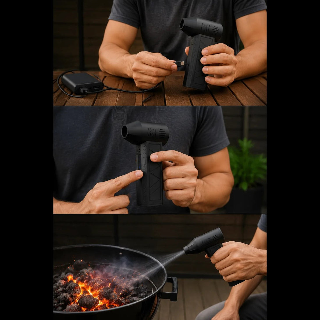 FireJet™ — Soplador Turbo para Parrilla, Recargable