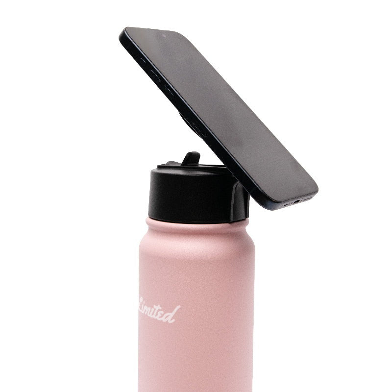 GrabBottle MagSafe™ — Botella Térmica 800 ml con Trípode para Celular