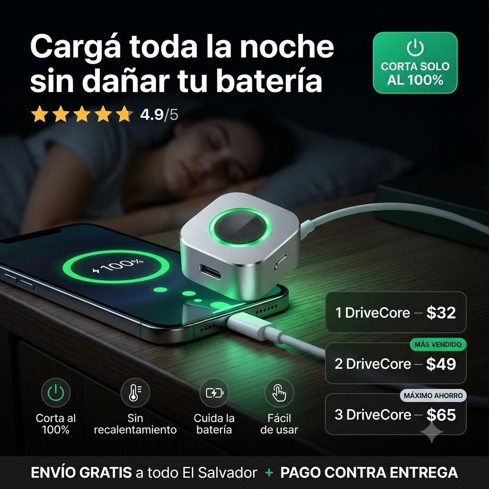 DriveCore — Adaptador de Carga Inteligente Anti-Sobrecarga 🔌