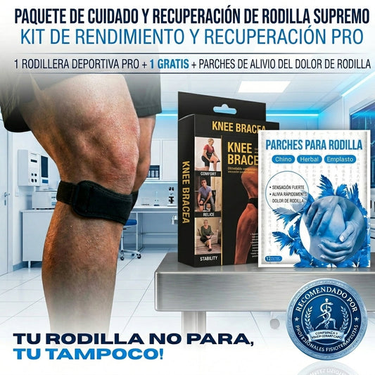 Pack x2 Rodilleras Deportivas + Parches de Alivio 🦵