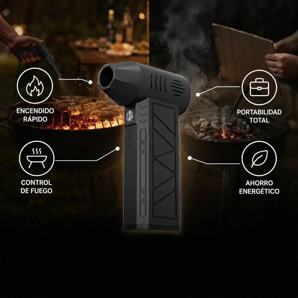 FireJet™ — Soplador Turbo para Parrilla, Recargable