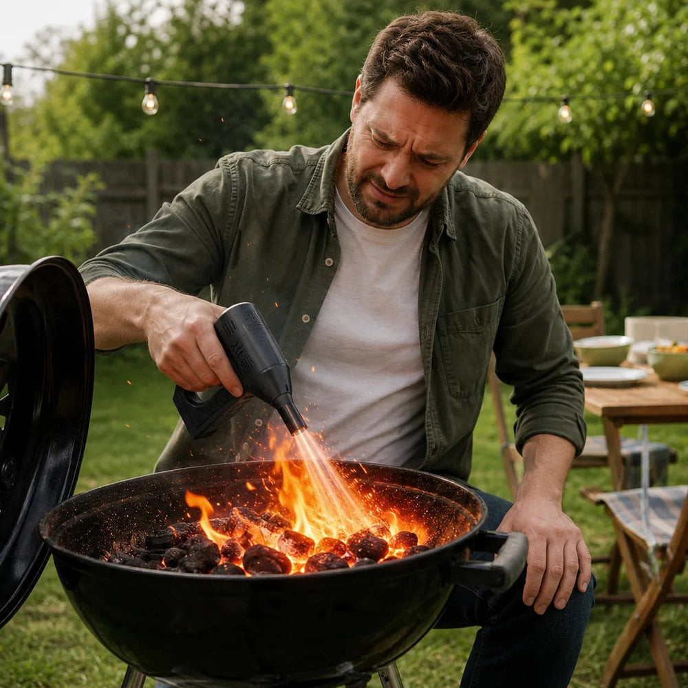 FireJet™ — Soplador Turbo para Parrilla, Recargable