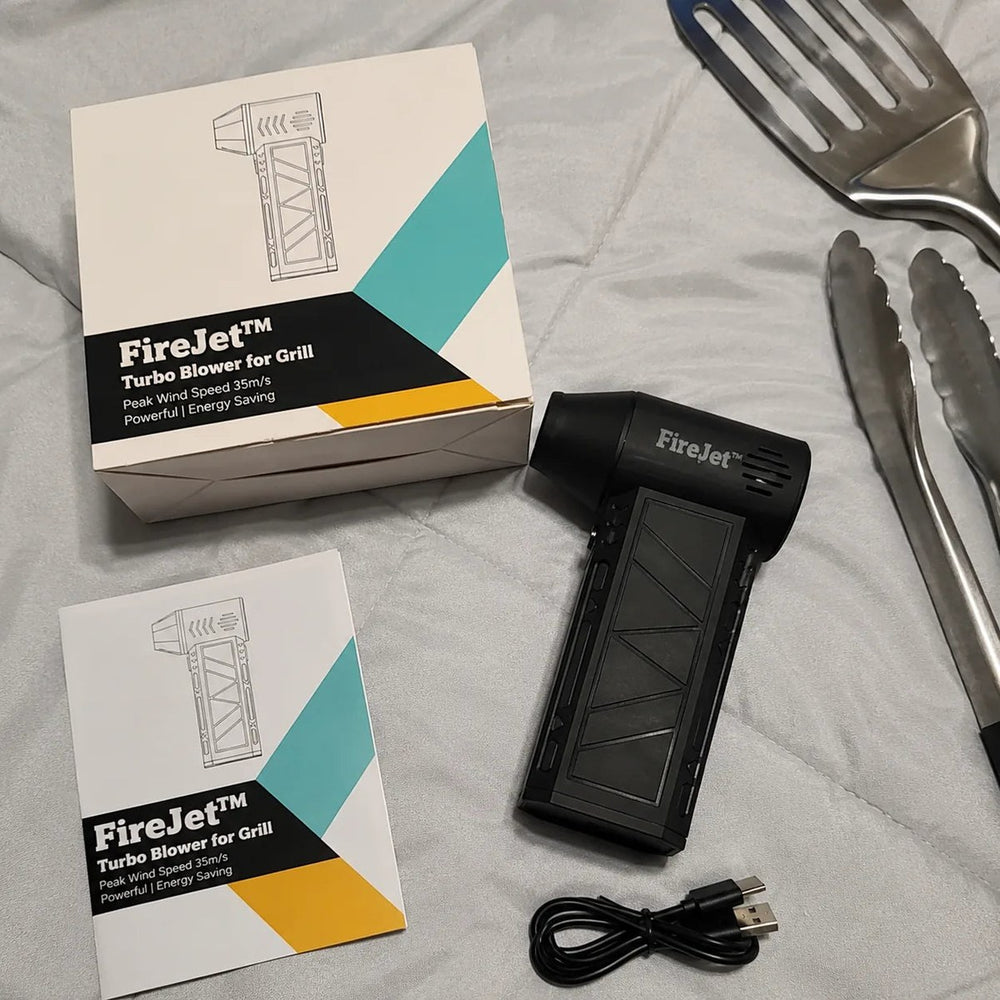 FireJet™ — Soplador Turbo para Parrilla, Recargable