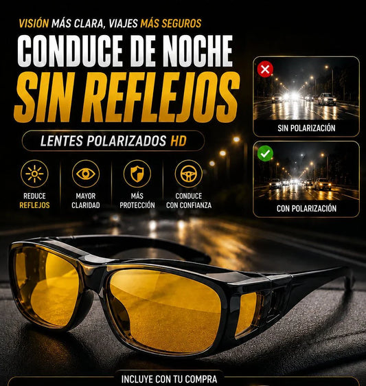 Lentes Polarizados HD Visión Nocturna 2x1